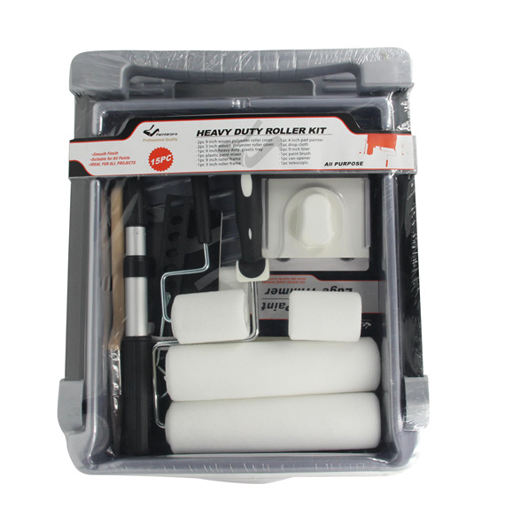 Professional High quality 15pc Painting tray set /roller kit