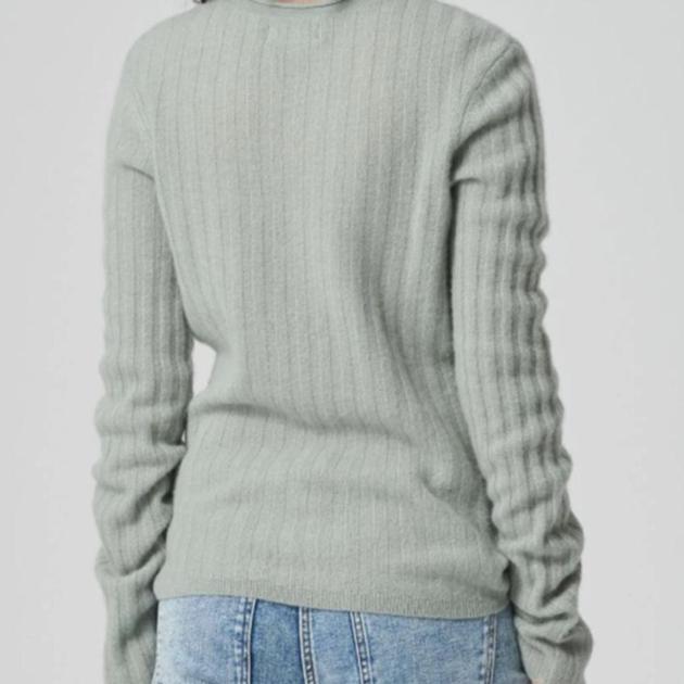 Cashmere Ribbed Sweater Mist
