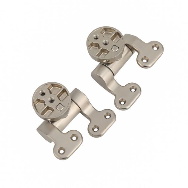 Nickel Plated Zinc Alloy Soft Close Toilet Seat Hinges YMHZ-2004