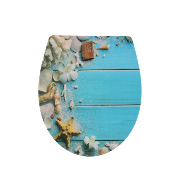Seashell Toilet Seat, UF Soft Closing Toilet Seat LGUFHP-2111
