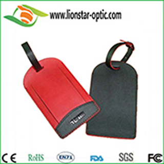 Leather luggage tag 