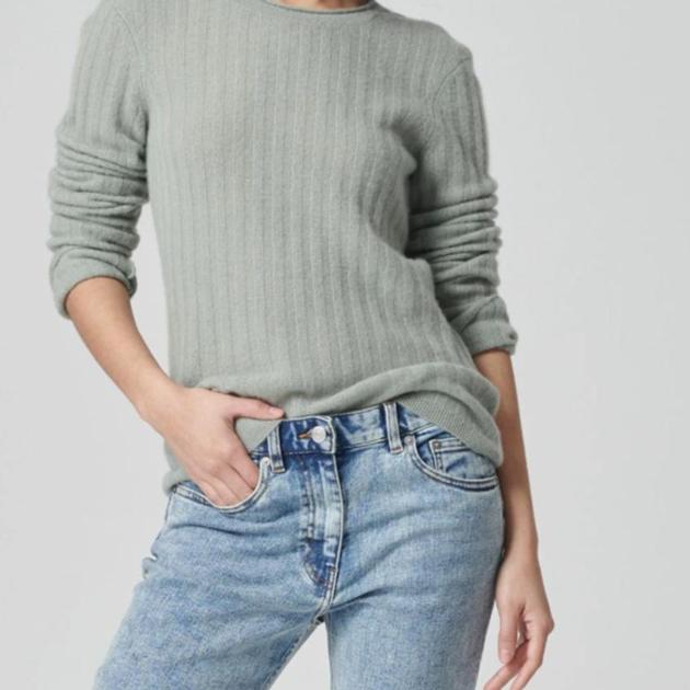 Cashmere Ribbed Sweater Mist 