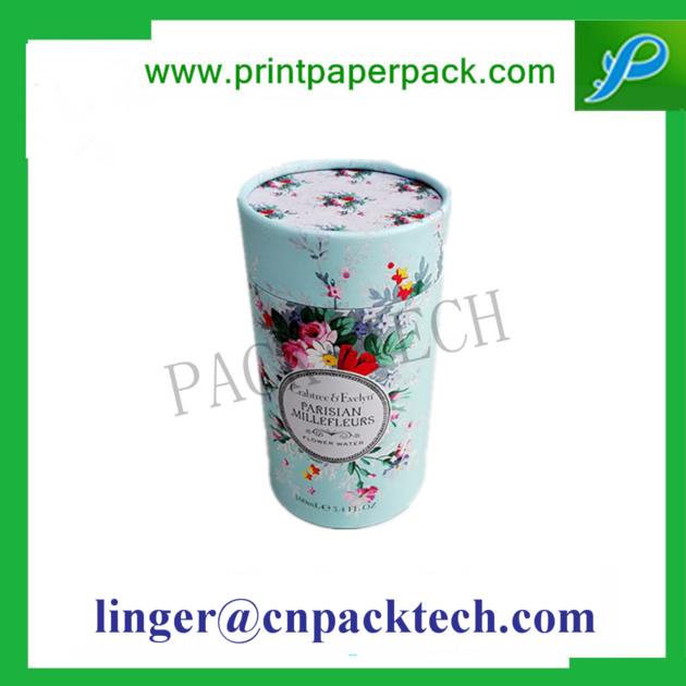 OEM Logo Printed Round Paper Tea Packing Box Gift Box Paper