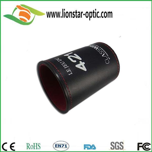 China direct factory custom leather dice cups bar game dice cups