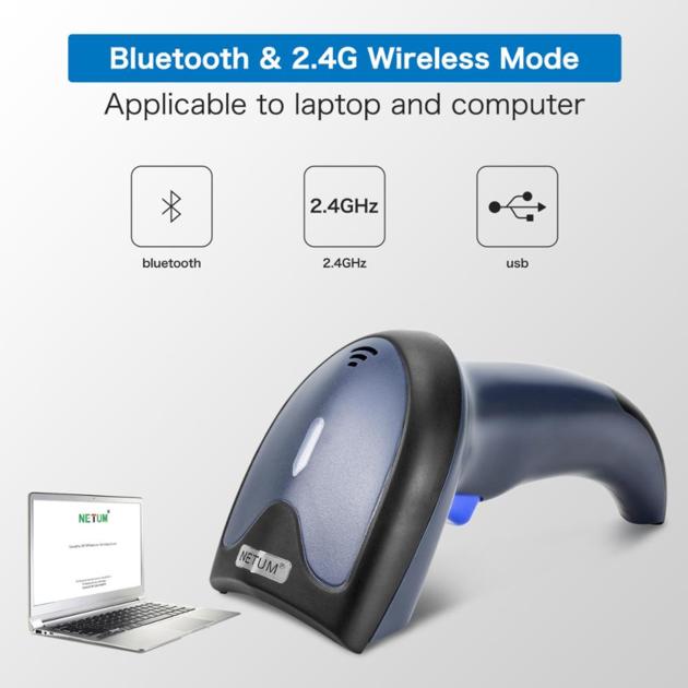 Bluetooth Portable 1D 2D Qr Code