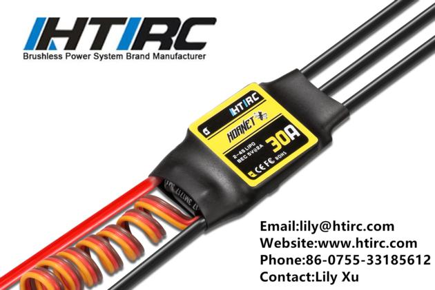 HTIRC Hornet 30A 2-4S Brushless esc Speed Controller ESC For Rc Hobby Model  Airplane  