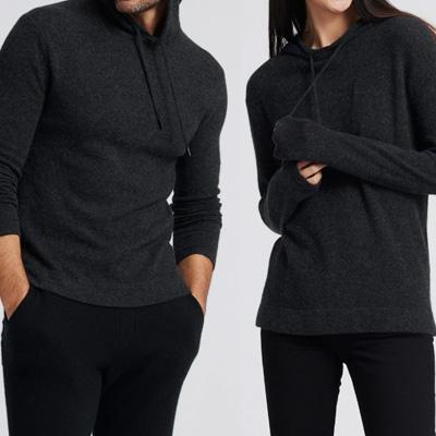 Unisex Cashmere Hoodie Smoke