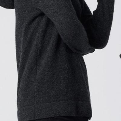 Unisex Cashmere Hoodie Smoke