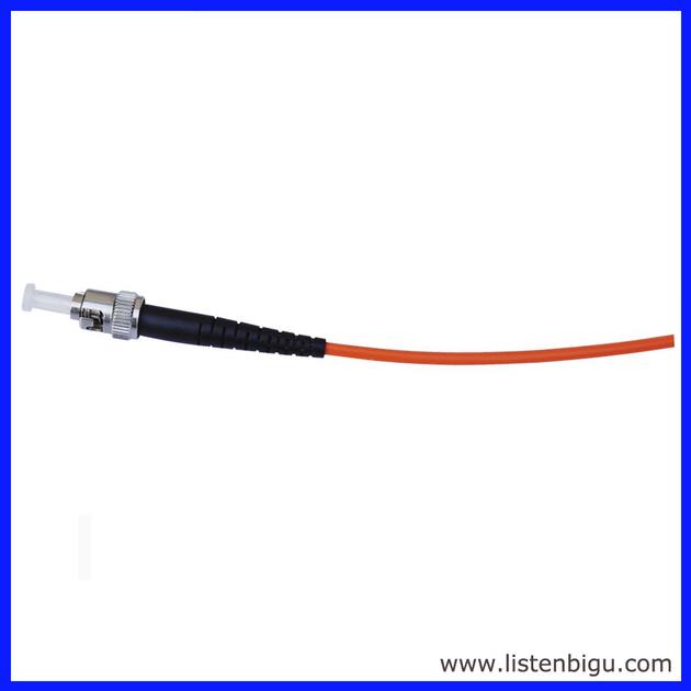 ST Fiber-optic Patch Cords, Multiple Mode, Simplex 50/125 and Low Insertion Loss