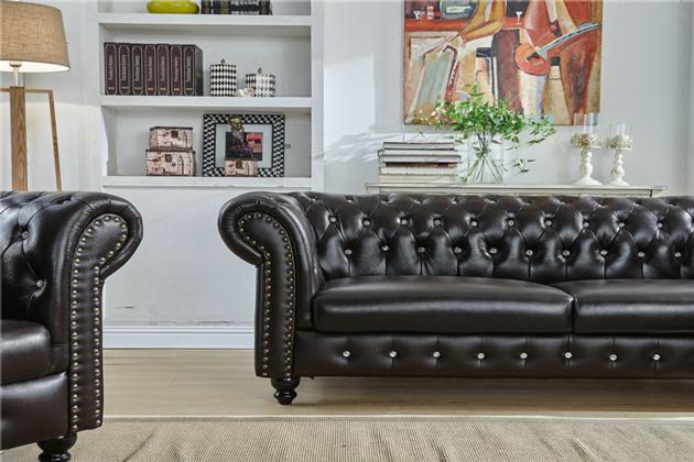 Chesterfield Leather Sofa