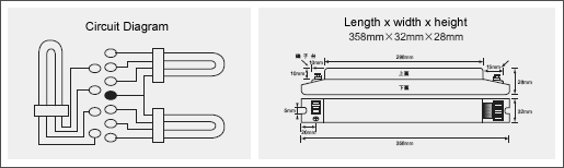 Preheated activation type electronic ballast- PL three lamps series