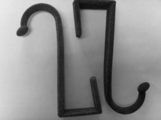flocked door hook