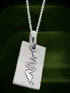 titanium and stainless steel pendants