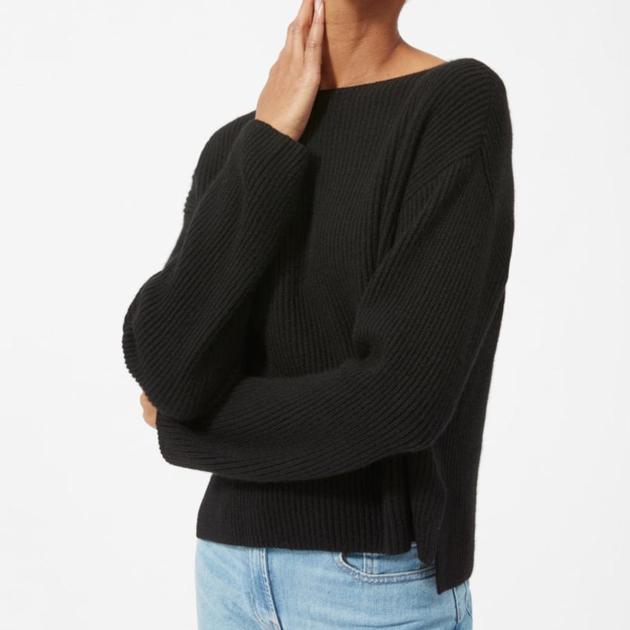 The Cashmere Rib Boatneck