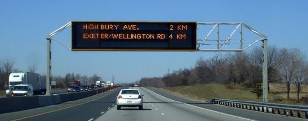 VMS(Variable message sign) traffic signs