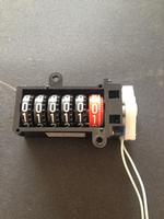 stepper motor counter, meter counter, black frame counter LH-3A with upper holes
