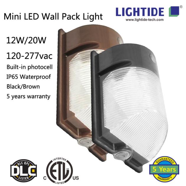 Lightide ETL/CETL Listed Mini LED Wall Pack Lights-WP02B