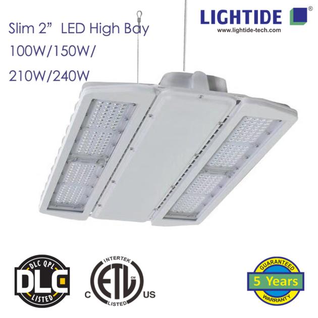 Lightide Slim 2″ LED High Bay Lights, 100W-480W