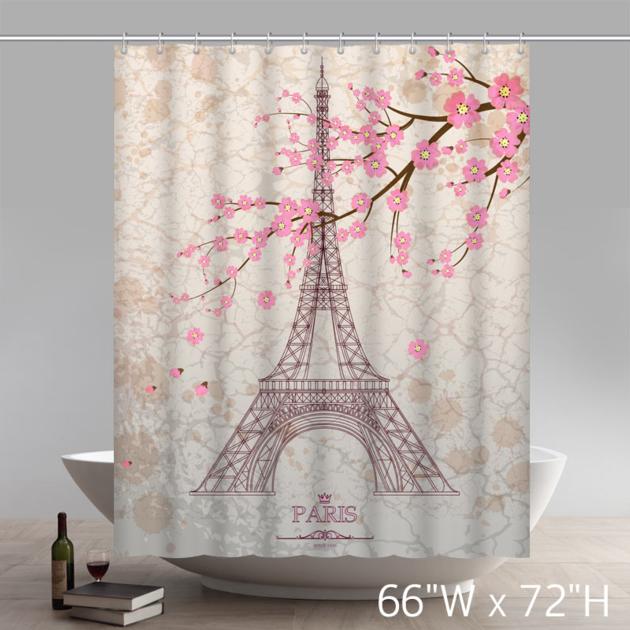 Beautiful Eiffel Tower Pencil Sketch Shower