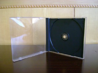 10.4mm single CD jewel Case with black tray