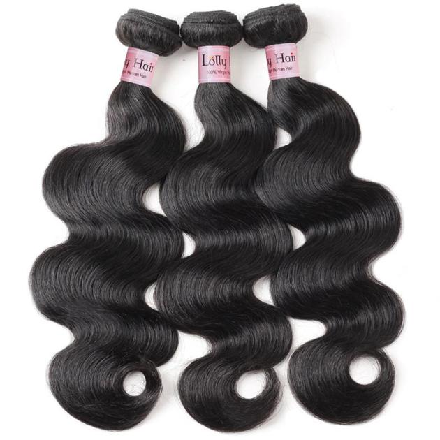Lolly 9A Unprocessed Virgin Human Hair Bundles Body Wave Human Hair Extensions 