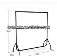2 Tier Heavy Duty 5ft Black Garment Clothes Rail