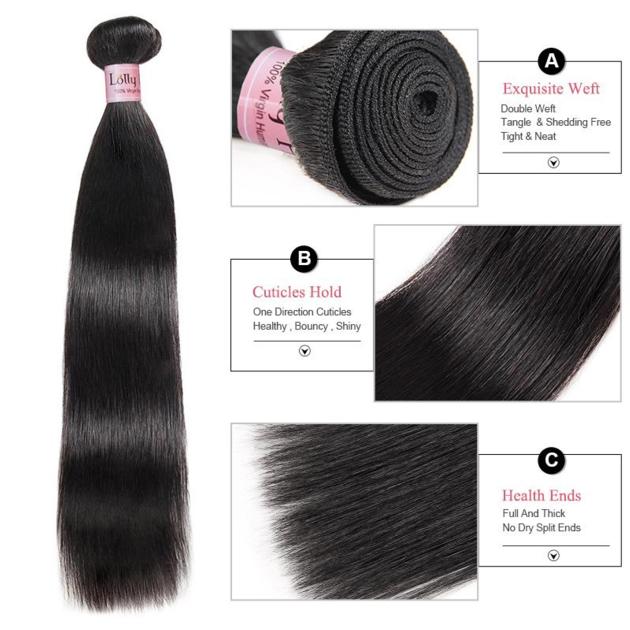 Lolly 9A Brazilian Hair 3 Bundles