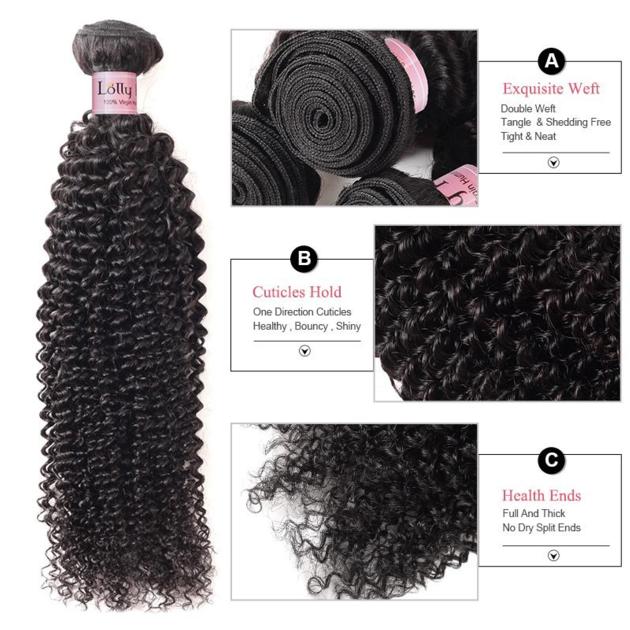 Lolly 9A Virgin Brazilian Kinky Curly