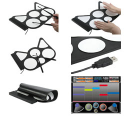 USB MIDI Roll Up Drum Kit
