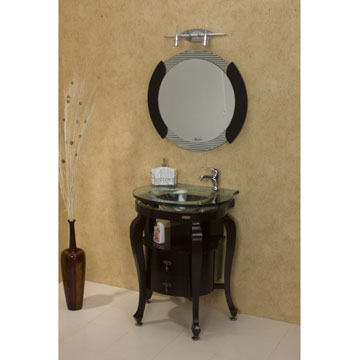 Glass Sink vanity