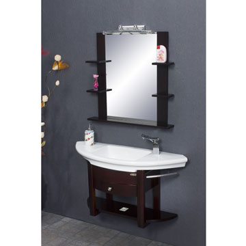 Large Contemporary Raised Ceramic Sink Vanity