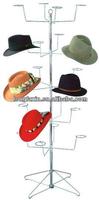floor standing hat racks,hat spinning rack 