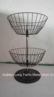Metal Spinner Display Rack with Spinning Baskets