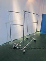 folding  double bar salesman rack 