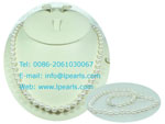 6.5-7mm white baroque akoya pearl necklace