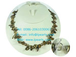 18 inches copper tail shaped freshwater pearl necklace