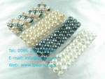 three rows stretch freshwater pearl bracelet on wholesale