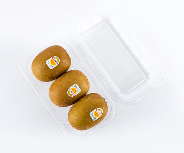 Reusable Food Clear Clamshell Folded Fruit Trays Storage containers With Lid
