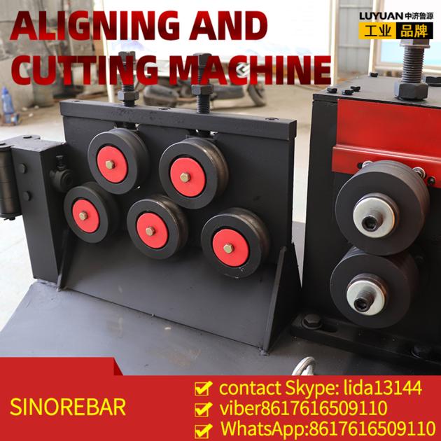 rebar straightening and cutting machine luyuan made 