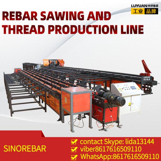 Rebar Threading Cutting Sawing Production Line