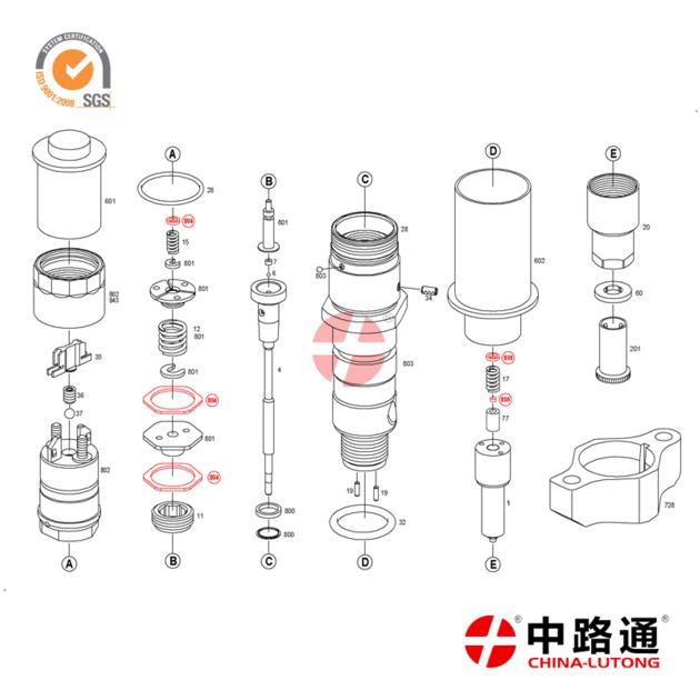 Cummins Isbe Fuel Injector 0 445 120 238 5263316 Common Rail Injector fits Cummins Dodge