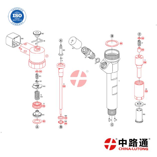 piezoelectric diesel injector 0 445 120 019 bosch piezo injector parts