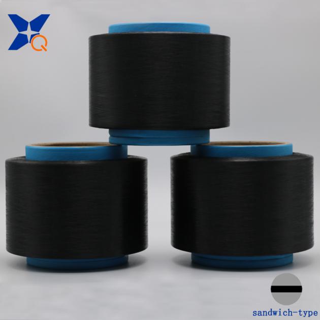 carbon conductive polyester fiber filaments 50D/8F sandwich type for anti static-XTAA249