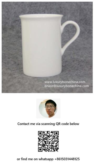 White Bone China Mugs Factory Supply