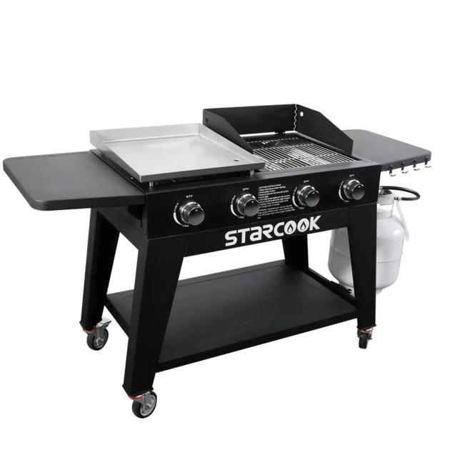 2 Ways 4 Burner EG Series Outdoor Griddle Station
