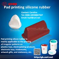 Pad printing silicone rubber