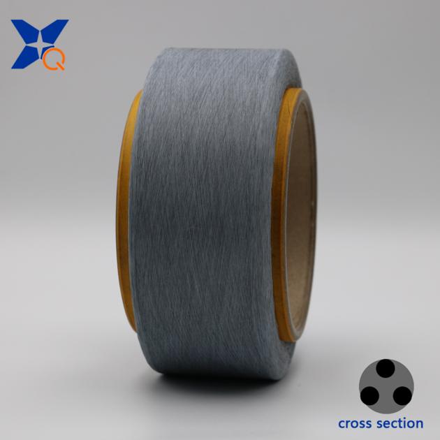 Conductive Carbon Light Grey Polyester Fiber