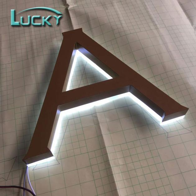 Brushed Matt Finish 3D Lettering For