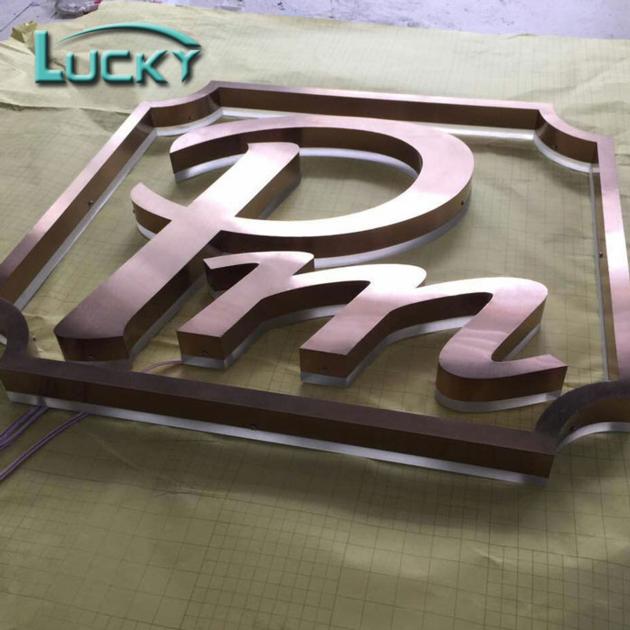 Brushed Matt Finish 3D Lettering For