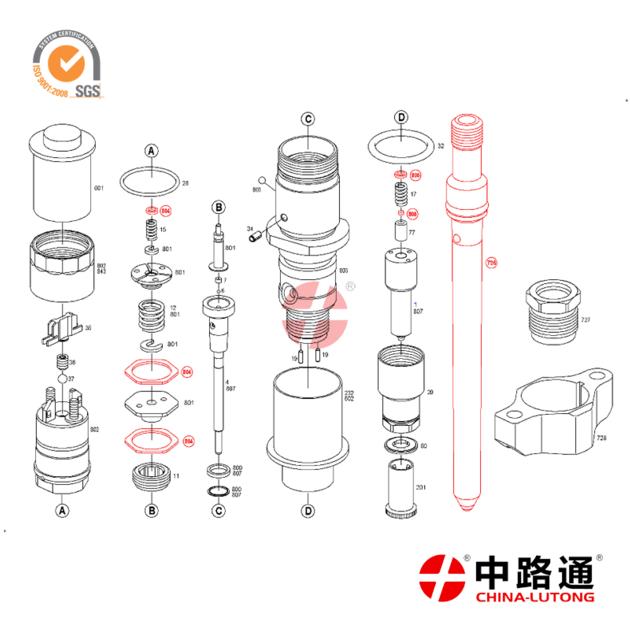 LUTONG common rail injector and heui injector 0 445 110 421 DLLA138P2246 